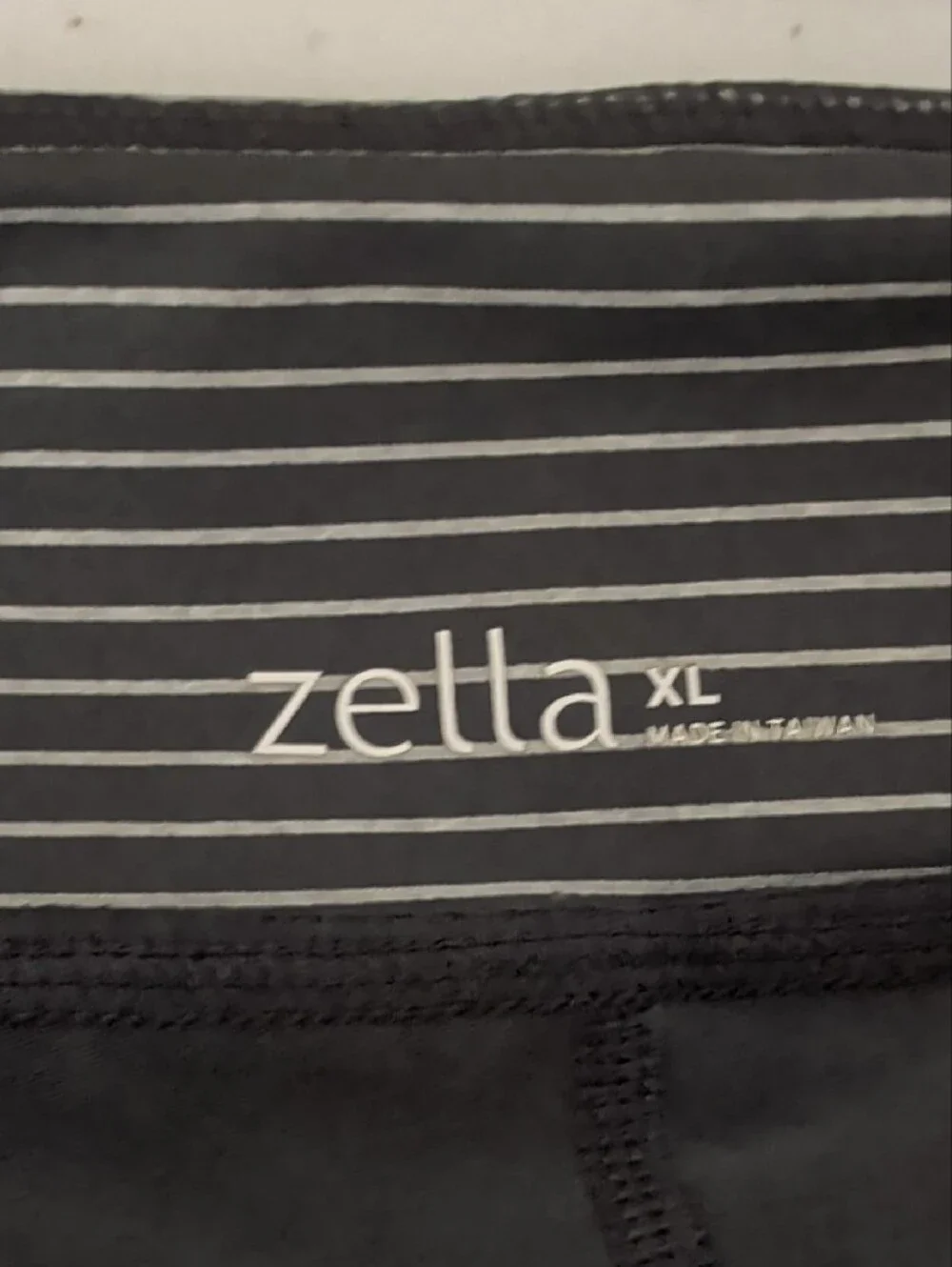 Zella Charcoal Gray Skort with Striped Waistband